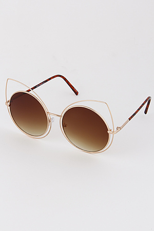 Open Eye Cat Design Sunglasses SSA